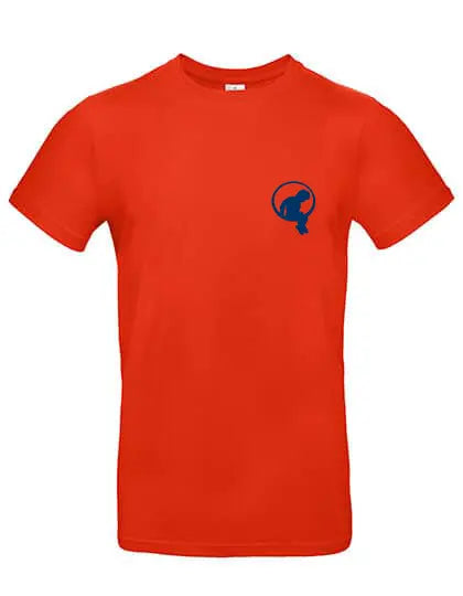 MJ-NVL T-Shirt in Rot mit Logo – moderne Herrenmode aus Baumwolle