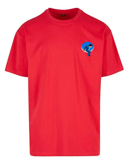 MJ Unisex T-Shirt in rot – Teil der NVL Kollektion, modernes Design mit bequemer Passform