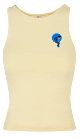 MJ Damen-Tanktop Slim Fit Moon – Racerback – NVL Kollektion