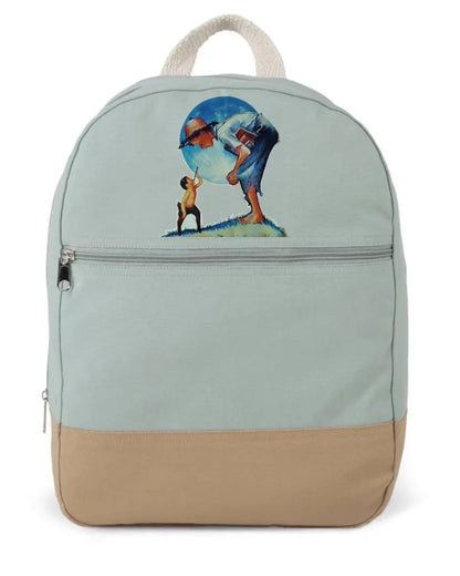 MJ Unisex Tasche in Hellblau – Nachhaltiges Design der NVL Kollektion mit Kontrastboden.