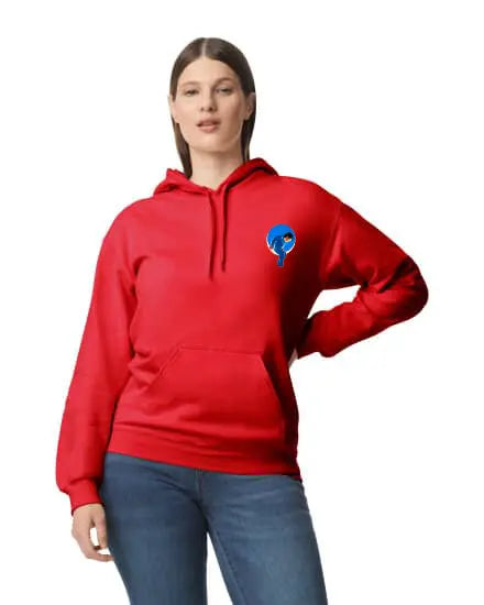 MJ Unisex Hoodie in Rot – Teil der NVL Kollektion, modernes Design mit bequemer Passform