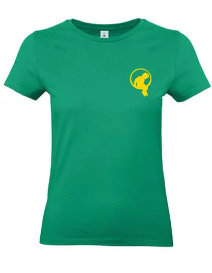 MJ-NVL T-Shirt in Gruen mit Logo – moderne Damenmode aus Baumwolle