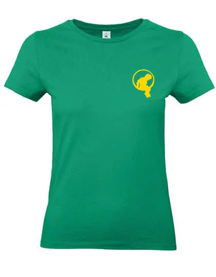 MJ-NVL T-Shirt in Gruen mit Logo – moderne Damenmode aus Baumwolle
