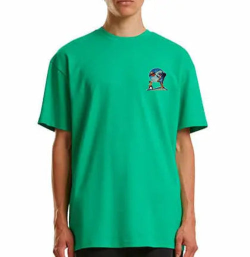 MJ Unisex T-Shirt in Grün – Teil der NVL Kollektion, modernes Design mit bequemer Passform Llogo Giant