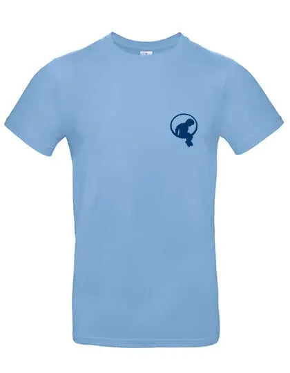MJ-NVL T-Shirt in Hellblau mit Logo – moderne Herrenmode aus Baumwolle