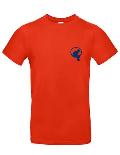 MJ-NVL T-Shirt in Rot mit Logo – moderne Herrenmode aus Baumwolle